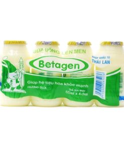 Sữa Chua Betagen Lốc 4 Chai 85ml - Hương Dứa